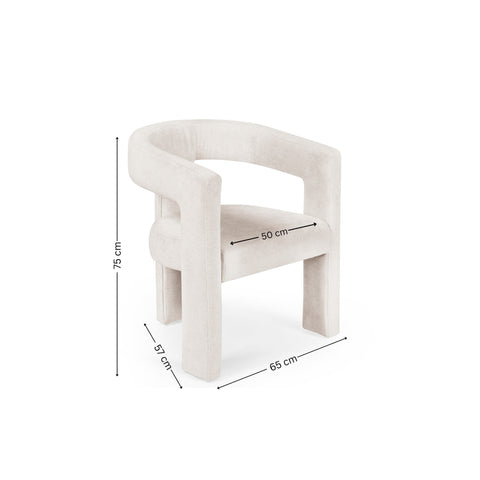 Elara Chair - White - ELA001