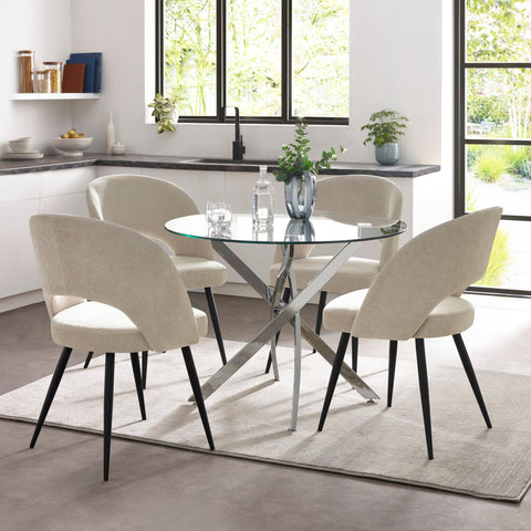 Ella Dining Chair (Set of 2) - Beige - ELL011