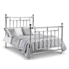 Empress Chrome Bed - Silver / King - EMP002