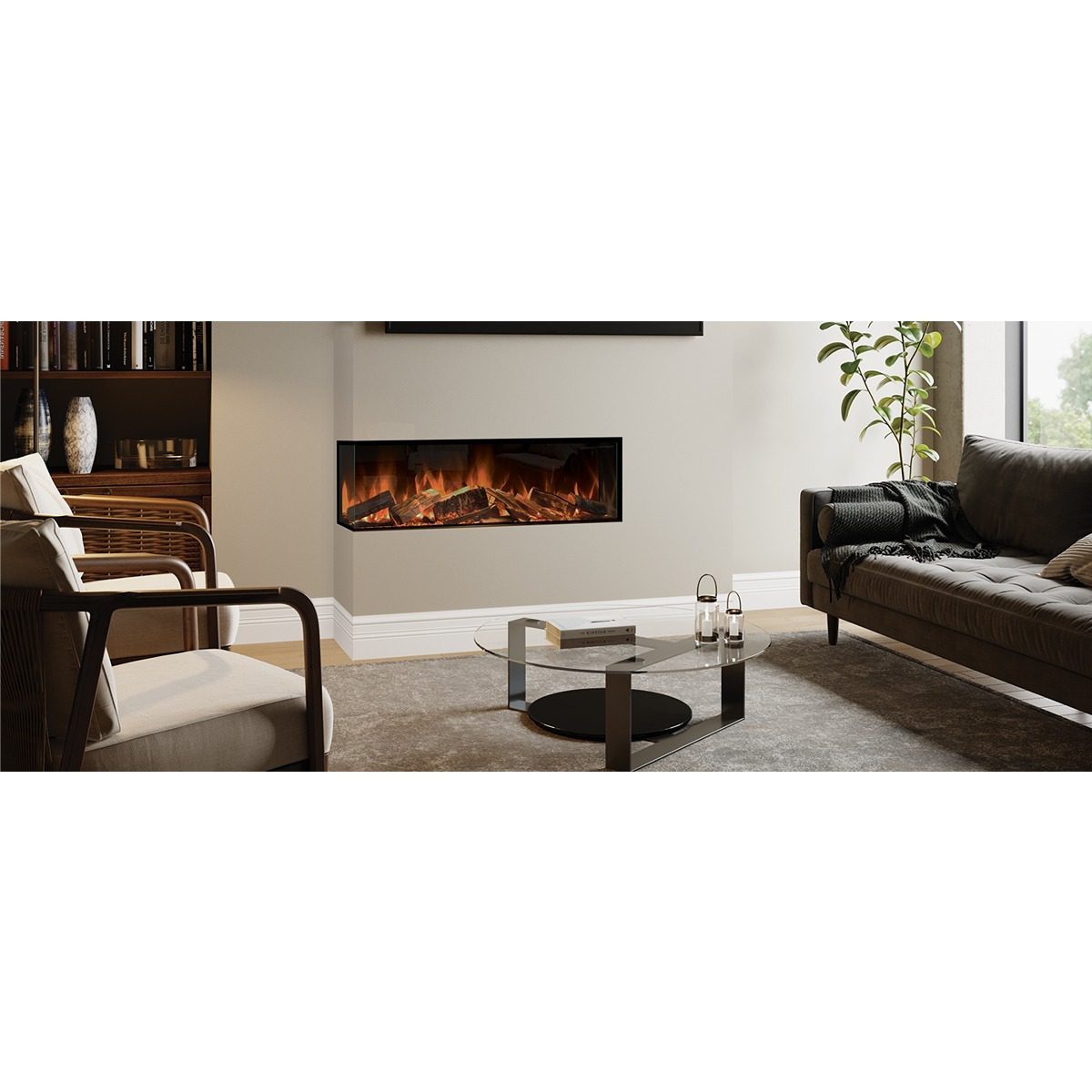Evonic E-Lectra 1250 Glass Fronted Fire