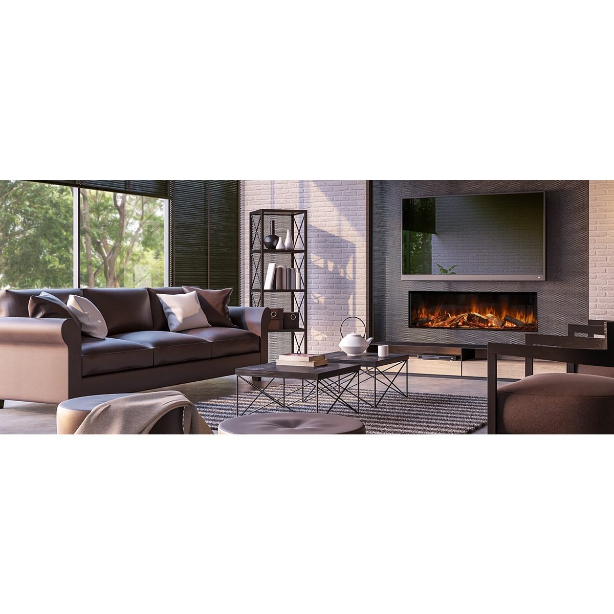 Evonic E-Lectra 1500 Glass Fronted Fire