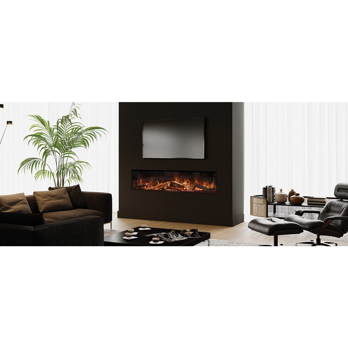 Evonic Electra 1800 Glass Fronted Fire