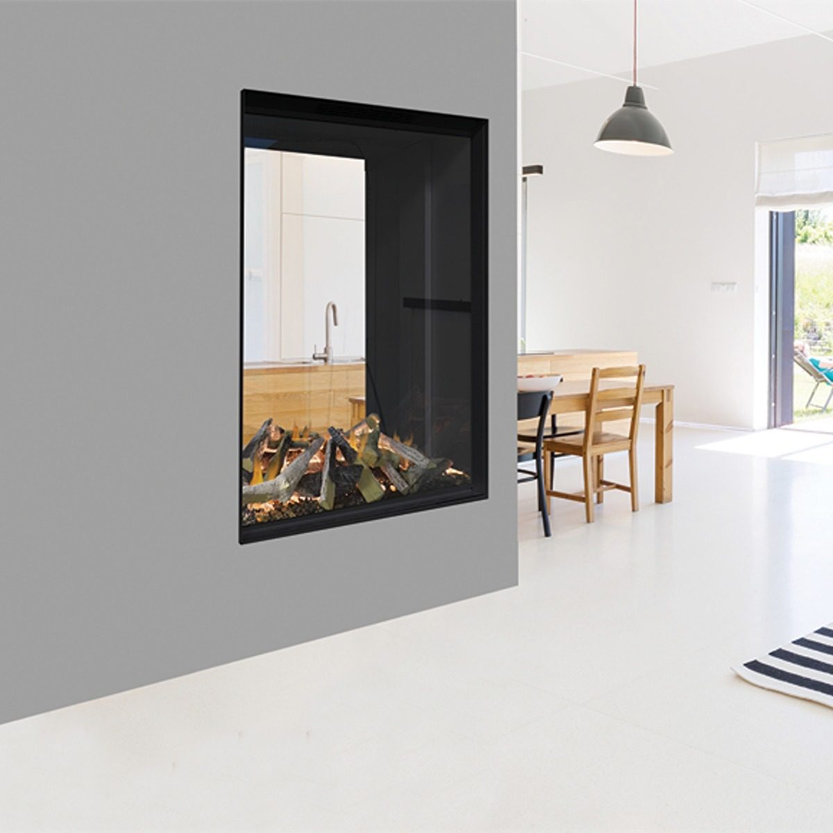 Evonic Halo 810 Ds / Stora Double Sided Built-In Electric Fire
