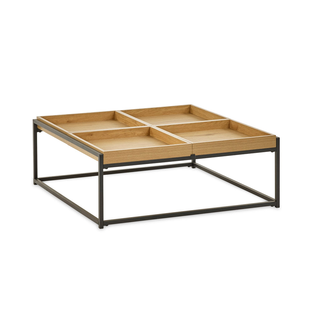 Ezra Square Tray Coffee Table - Light Oak - EZR001