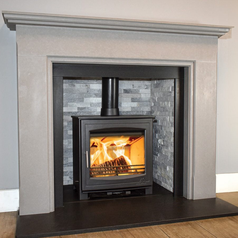 Mourne Eco 8 stove with cast iron door and steel body | Home Centre Direct UK