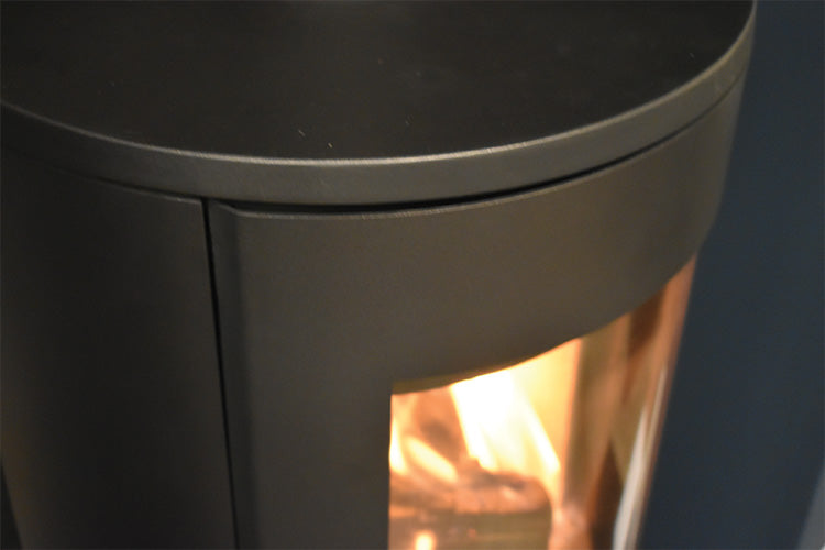 Mourne Eco 980 stove installed in a modern living room setting