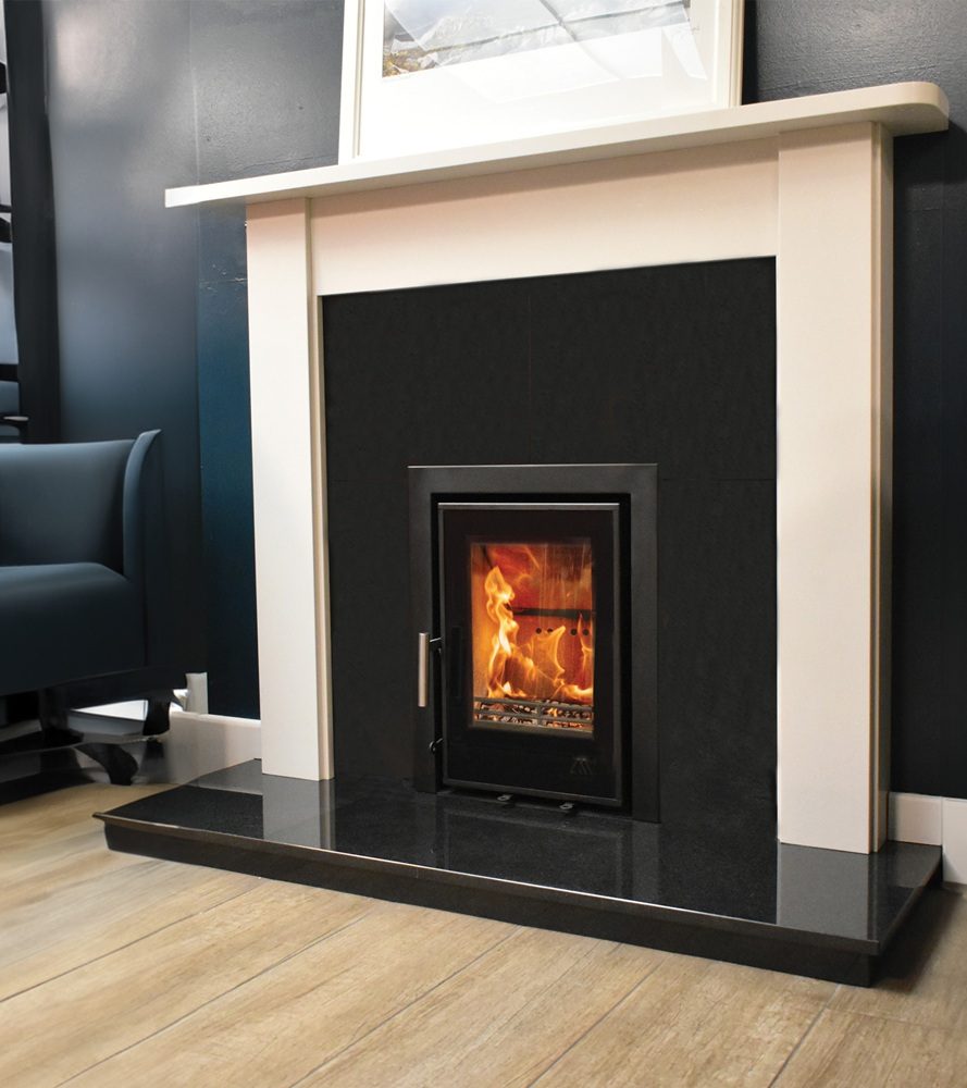 Mourne Eco Inset 400 stove with 3 sided frame | Home Centre Direct UK