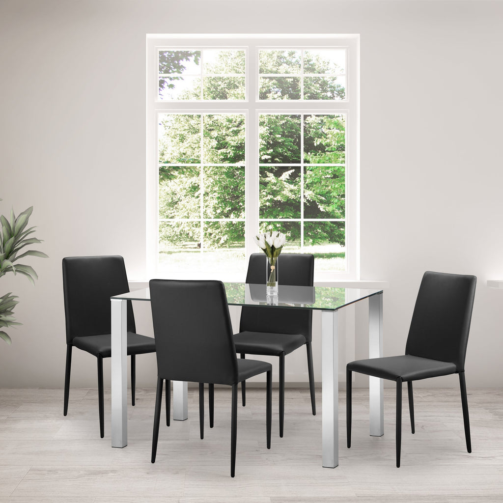 Jazz Dining Chair (Set of 4) - Black - JAZ006