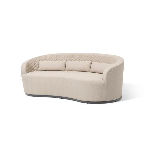 Ambition Curve 3 Seater Sofa Daybed With Curved Footstool
