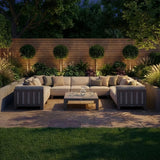 Ibiza U Shape Sofa Set With Square Table