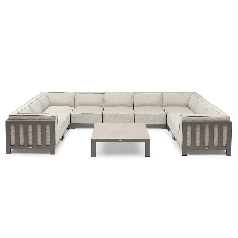 Ibiza U Shape Sofa Set With Square Table