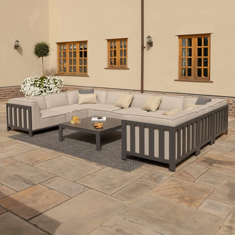 Ibiza U Shape Sofa Set With Square Table