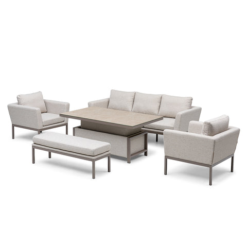 Pulse 3 Seat Sofa Dining Set with Rising Table