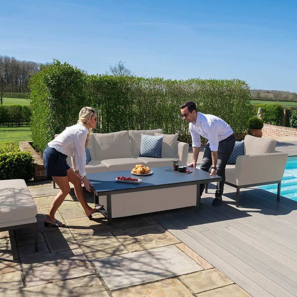 Pulse 3 Seat Sofa Dining Set with Rising Table