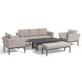 Pulse 3 Seat Sofa Dining Set with Rising Table