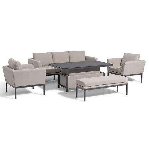 Pulse 3 Seat Sofa Dining Set with Rising Table
