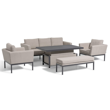 Pulse 3 Seat Sofa Dining Set with Rising Table