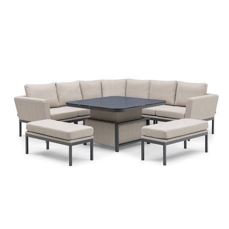 Pulse Deluxe Square Corner Dining Set with Rising Table