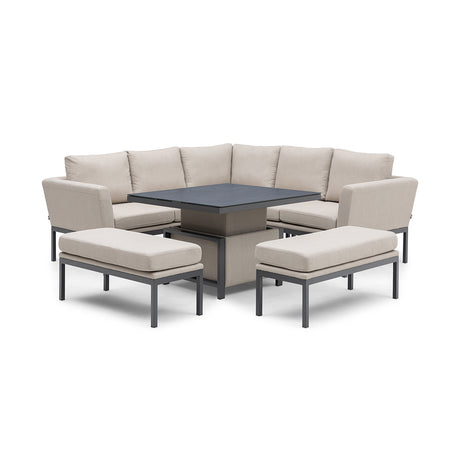 Pulse Square Corner Dining Set with Rising Table
