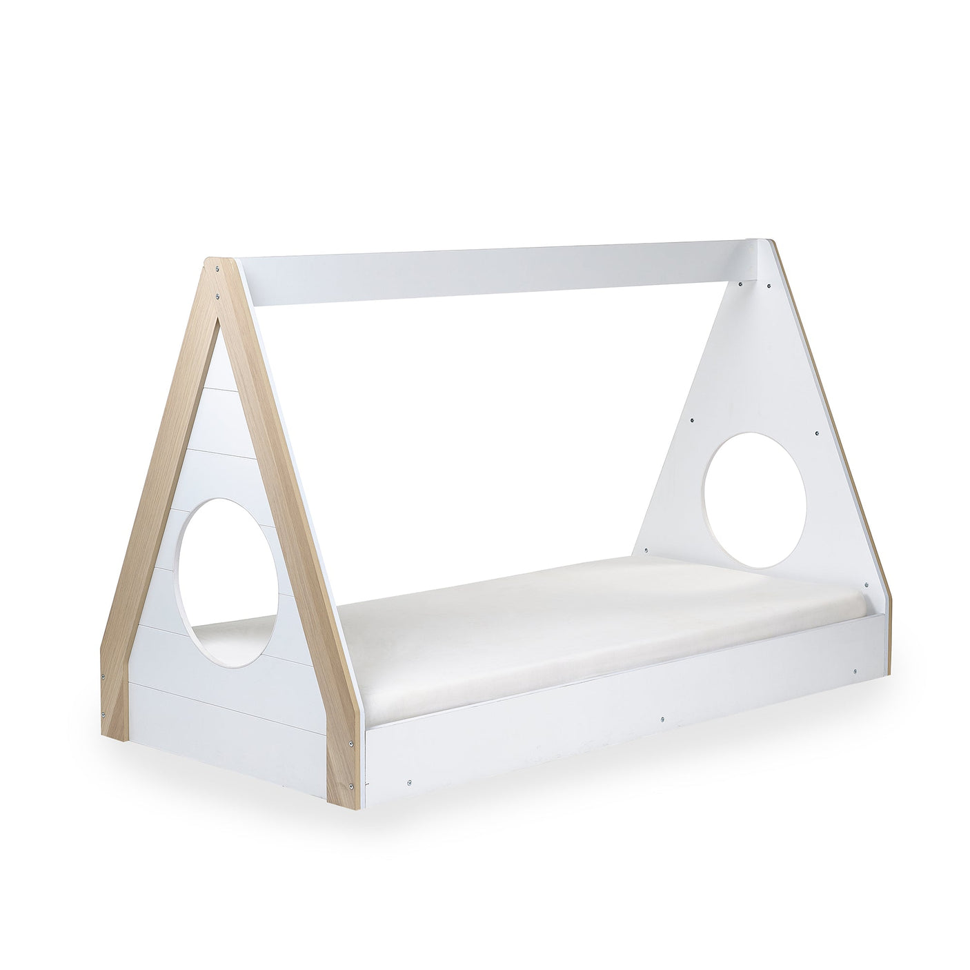 Festival Tent Bed - White and Light Brown - FES001