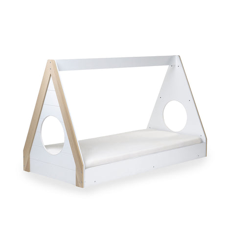Festival Tent Bed - White and Light Brown - FES001