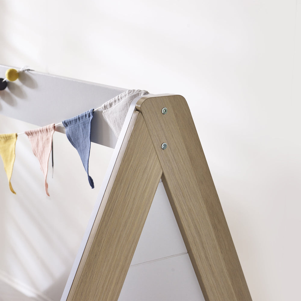 Festival Tent Bed - White and Light Brown - FES001