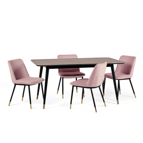 Findlay Rectangular Dining Table - Dark Brown - FIN001