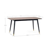 Findlay Rectangular Dining Table - Dark Brown - FIN001