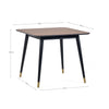 Findlay Square Dining Table - Dark Brown - FIN002