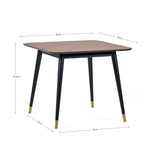 Findlay Square Dining Table - Dark Brown - FIN002