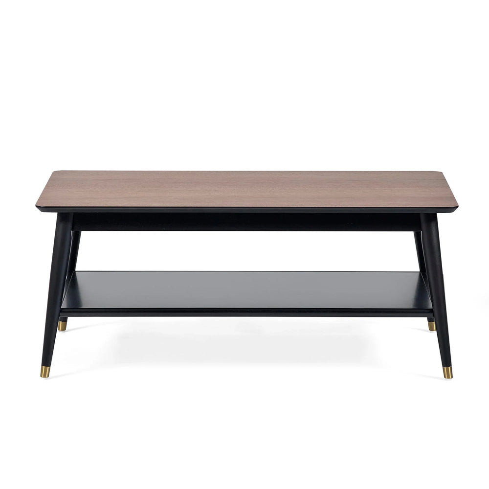 Findlay Coffee Table With Shelf - Dark Brown - FIN003