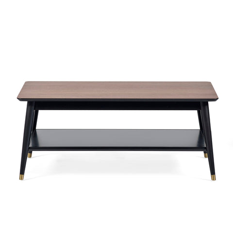 Findlay Coffee Table With Shelf - Dark Brown - FIN003