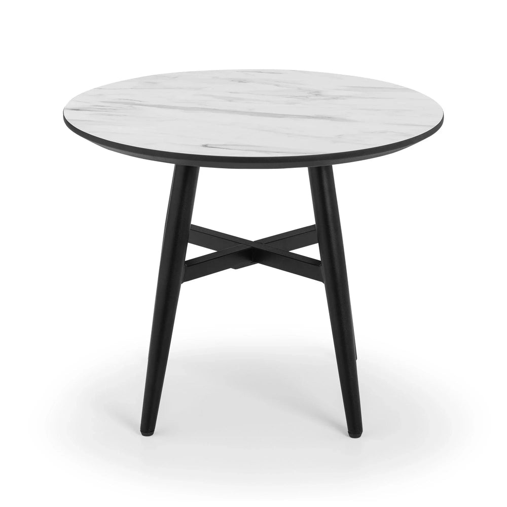 Firenze Lamp Table - Black and White - FIR102