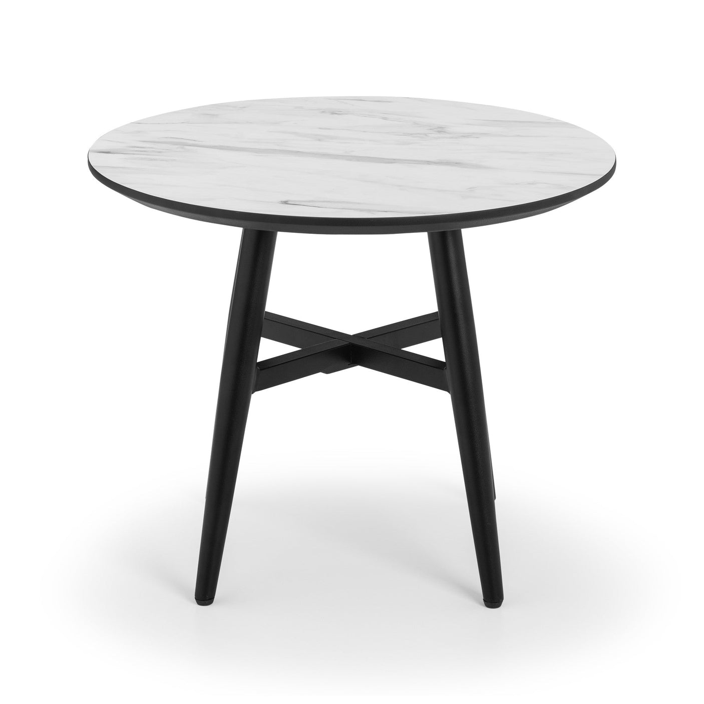 Firenze Lamp Table - Black and White - FIR102