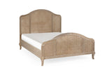 Fleur Rattan Bed 135Cm- Light Oak