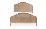 Fleur Rattan Bed 135Cm- Light Oak