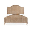 Fleur Rattan Bed 150Cm - Light Oak