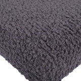 Charcoal Grey Boucle Bench With Gold Legs - Kd