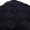 Black Velvet Woven Ottoman