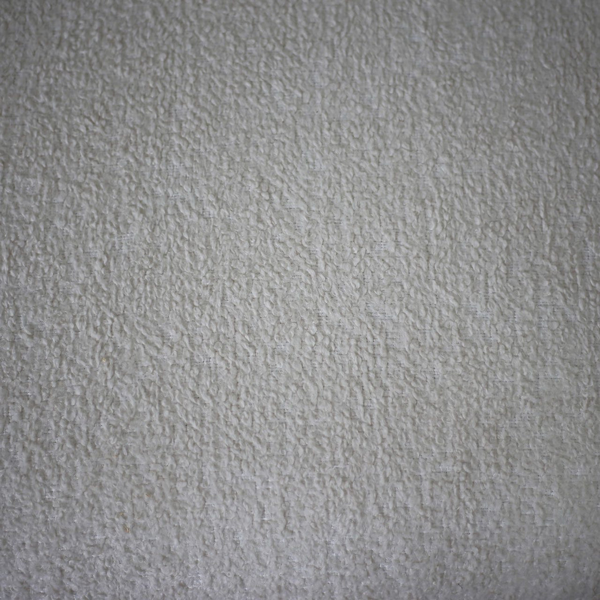 White Boucle Bench With Black Legs - Kd