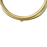 Black Velvet Rizzo Stool With Gold Legs