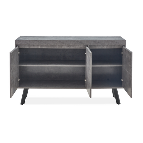 Fredrik Grey 3 Door Sideboard