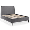 Frida Curved Velvet Bed - Teal / Double - FRI001