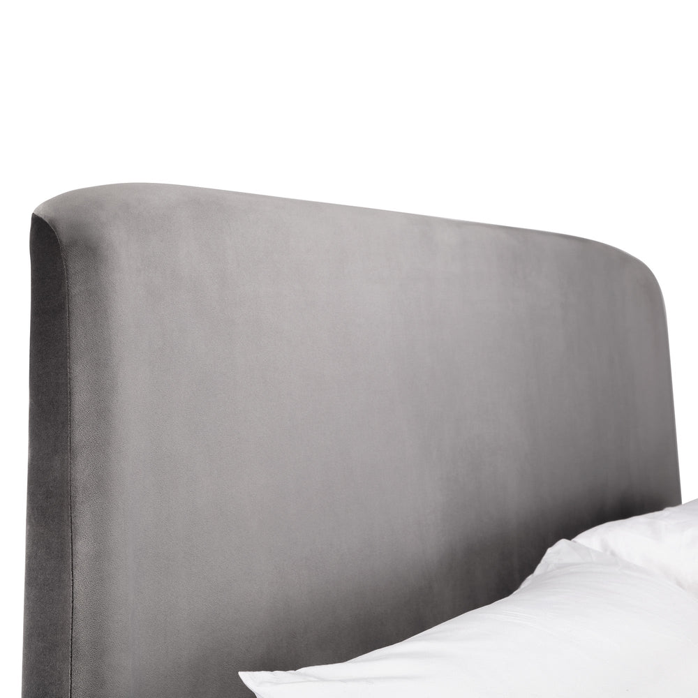 Frida Storage Ottoman Bed - Grey / Double - FRI062