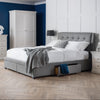 Fullerton 4 Drawer Bed - Grey / Double - FUL001