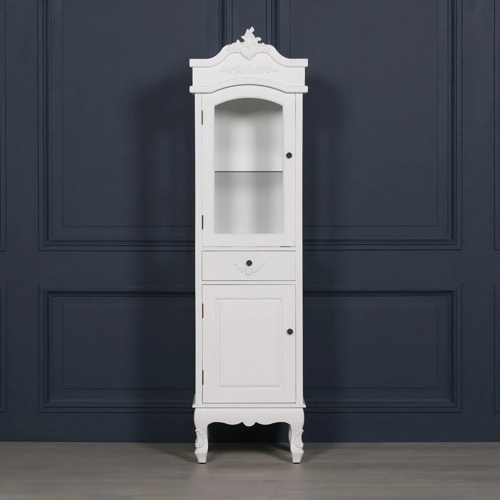 French White Display Cabinet