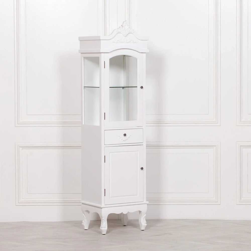 French White Display Cabinet