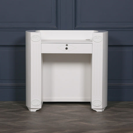 White Reception Desk