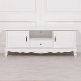French White Large Cabinet TV Unit