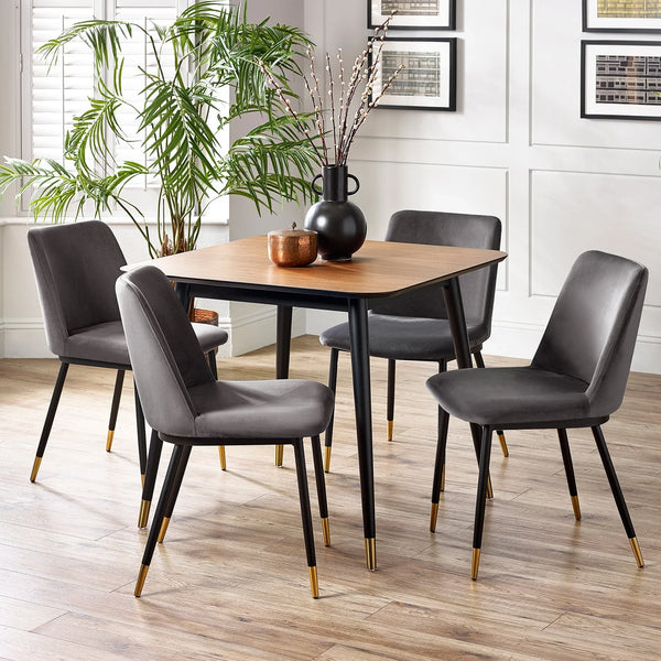 Findlay Square Dining Table - Dark Brown - FIN002